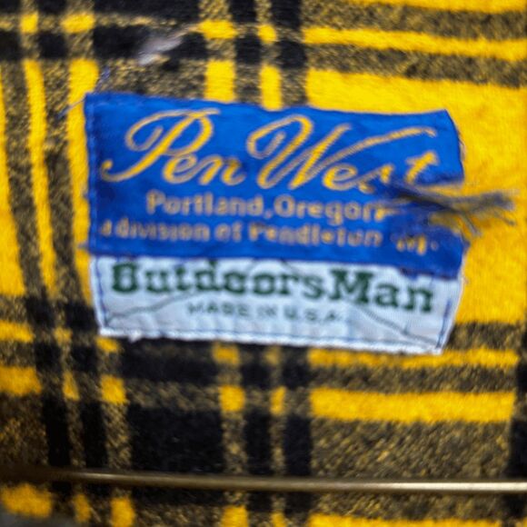 Vintage Pen West by Pendleton Outdoors Man Thinsulate Hooded Jacket Size M Read - Picture 5 of 12